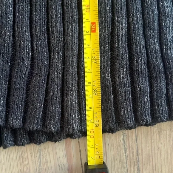 Free People Black Knit Midi Skirt Large - Picture 7 of 10